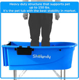 SHELANDY 45" Pet Grooming Bathtub Dog Wash Station | Heavy Duty Bathing Tub