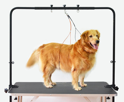 Overhead Pet Grooming Arm with Clamps and Harness – Suitable for use with most Tables