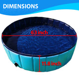 Gravitis Pet Supplies Dog Paddling Pool. Folding Rigid Panel Pet Pool