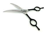 Dog Grooming Scissors – 7.5” Ambidextrous Up-curved scissors With Case