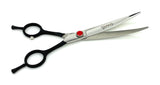 Dog Grooming Scissors – 7.5” Ambidextrous Up-curved scissors With Case