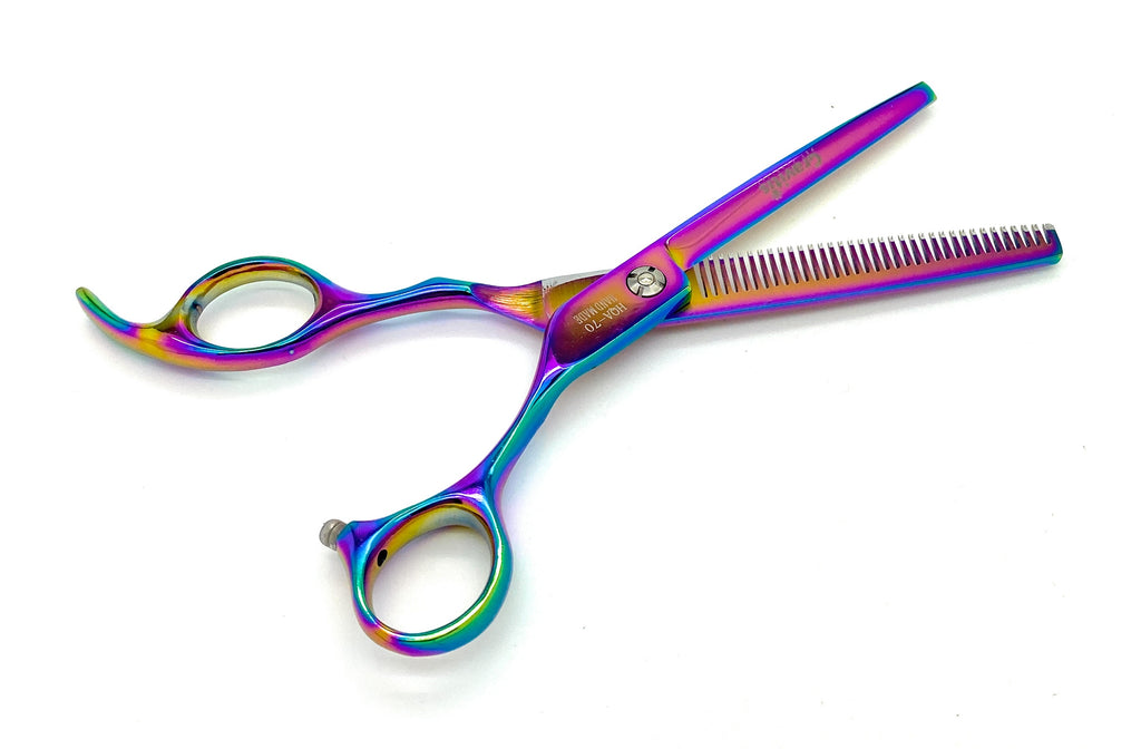 Professional Dog Grooming Scissors and Comb Set Rainbow