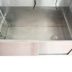 46” Stainless Steel Dog Grooming Bath with Ramp