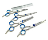 Professional Dog Grooming Scissors Five Piece Set with Case