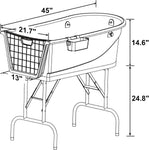 SHELANDY 45" Pet Grooming Bathtub Dog Wash Station | Heavy Duty Bathing Tub