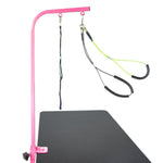 Adjustable 36” Grooming Arm with Clamp and Dog Grooming Loop with Small/Medium Haunch Holder