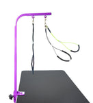 Adjustable 36” Grooming Arm with Clamp and Dog Grooming Loop with Small/Medium Haunch Holder